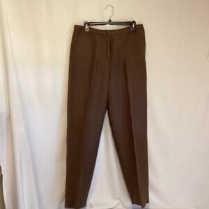 Jones Wear Linen Blend trousers– Size 12 – Tailored, Lined, Front Zip